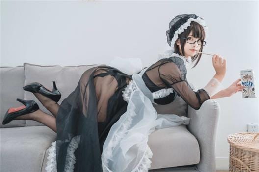 [COS]蜜汁猫裘-透明女仆[30P-280MB]